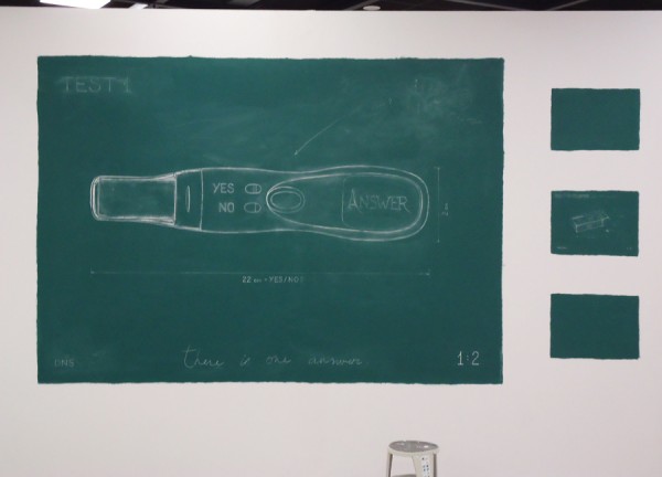 Installation overview,&amp;nbsp;chalk drawings on the blackboards, 300 X 500 cm, Riga Art Space, 2011. Instalācijas kopskats, krīta zīmējumi uz tāfeles, 300 x 500 cm, Rīgas Mākslas telpa, 2011.